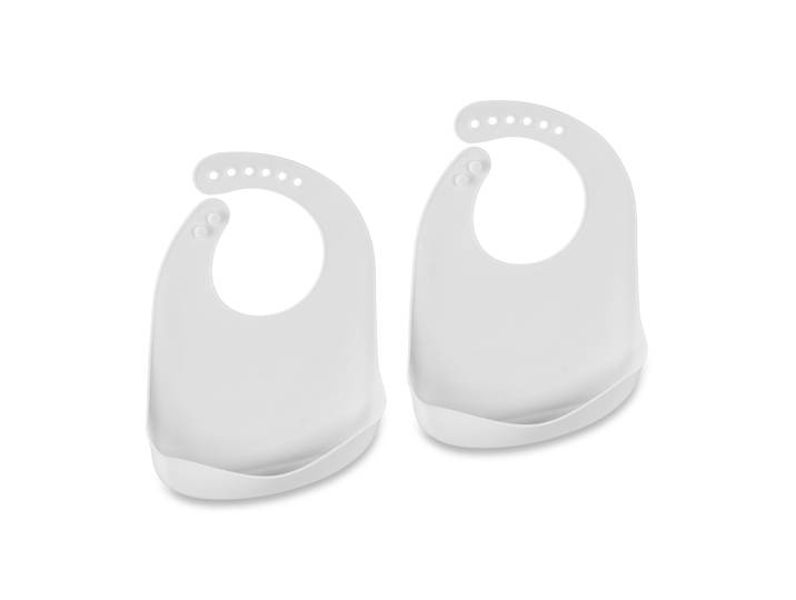 Lätzchen Baby 2er-Set Weiss