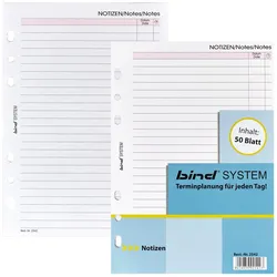 bind Ringbuch-Ergänzungsblätter DIN A5, 50 Blatt