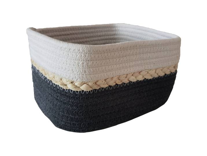 Korb Nelly anthrazit H 18 cm - Material: Baumwolle - Korb