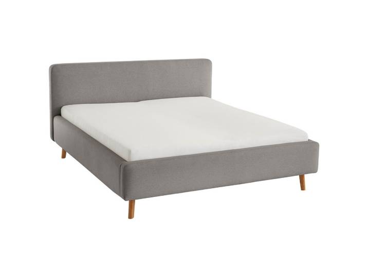 Xora Polsterbett, Grau, Holz, Esche,Birke, Buche, massiv,massiv, 160x200 cm, Reach, Stoffauswahl, In verschiedenen Grössen erhältlich,individuelle Liegehärteeinstellung, Schlafzimmer, Bett, Doppelbetten