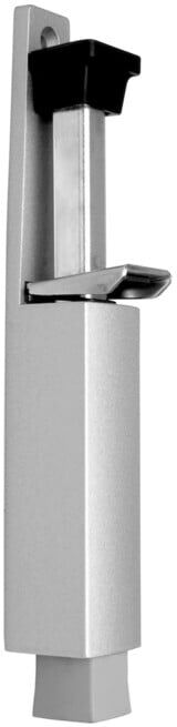 DENI ABT-Arrêt de porte avec bouton-poussoir, course 60 mm, 3837 blanc trafic revêtu (3837 0060 73)