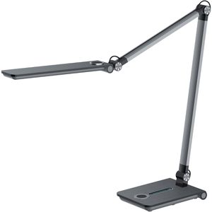 Hansa Schreibtischlampe LED Wave, mit LED, mit Standfuß, 450 Lumen / 8,5 W, dimmbar, grau