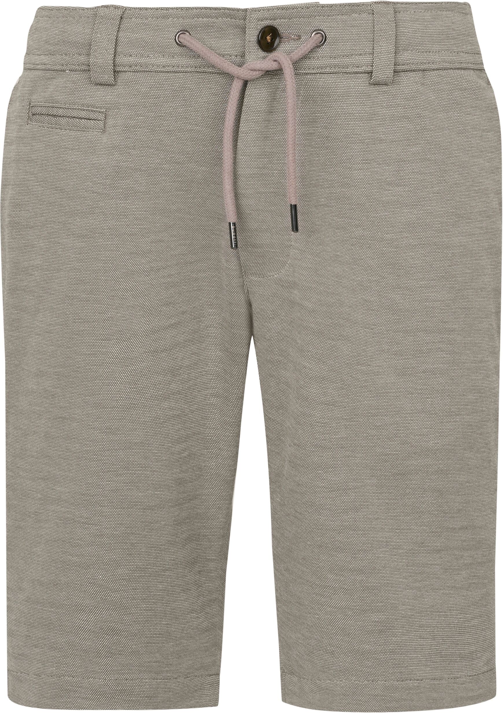 Bermudas BUGATTI, Herren, Gr. 46, Normalgrössen, beige, 81% Polyester, 16% Viskose, 3% Elasthan, normal, Hosen Bermudas, mit Kordelzug beige 46, Normalgrössen