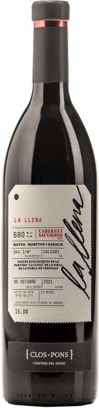 Clos Pons La Llena 2021 Vino Tinto D.O. Costers del Segre 75 cl
