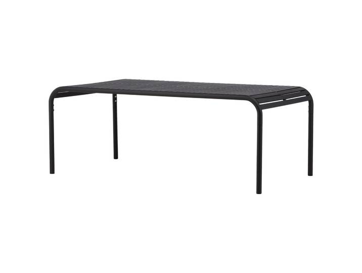 Gardenson Gartentisch, Anthrazit, Metall, rechteckig, Rundrohr, 100x75x200 cm, wetterbeständig, Gartenmöbel, Gartentische, Gartentische