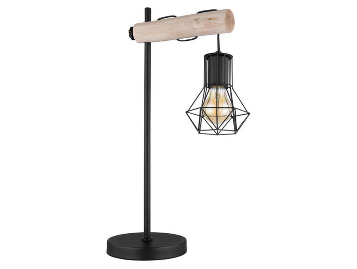 Globo Tischleuchte, Schwarz, Metall, 18x55x33 cm, höhenverstellbar, Wippschalter, Lampen & Leuchten, Innenbeleuchtung, Tischlampen, Tischlampen
