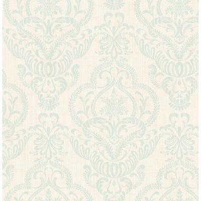 Seabrook Designs Marcellette Damask Unpasted Wallpaper