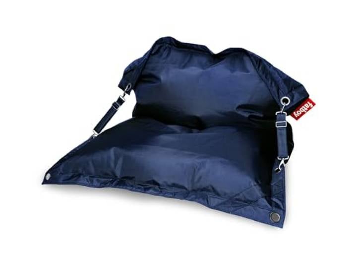 Fatboy Buggle-up Sitzsack - 185 x 137cm - Dunkelblau Anpassbarer Einzel, & Doppel-Relaxsessel, Leicht zu Reinigen, Sitzsack Erwachsene Drinnen & Draußen, Polyester Lesesessel