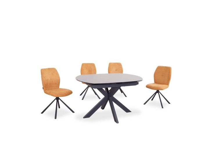 Trendstore Meggie &amp; Manoa Essgruppe 5-tlg. mit 4 Stühlen - opti