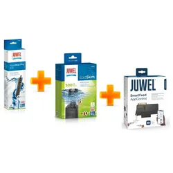 JUWEL AquaHeatPro 100 & Ecco Skimmer & SmartFeed Futterautomat  - Vorteils-Paket