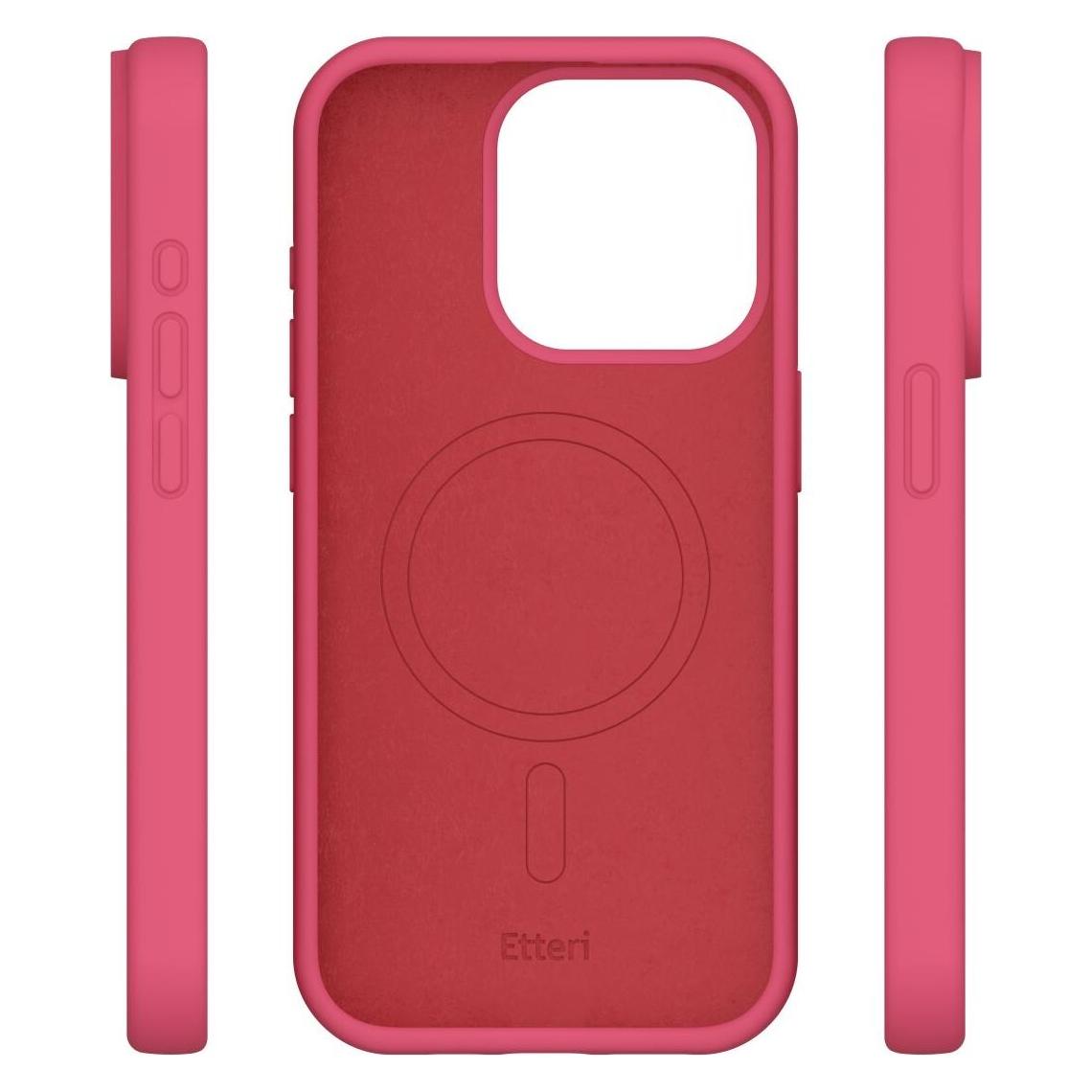 Etteri Silicone Mag case for iPhone 15 Pro Max 6,7" raspberry (Apple iPhone 15 Pro Max) (54231799)