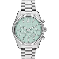 Michael Kors Quarz / Chronograph Lexington MK9264 - grün,silberfarben - 45mm