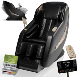 Juskys Massagesessel Paros mit Zero Gravity, Shiatsu, SL-Track & Wärmefunktion – Schwarz
