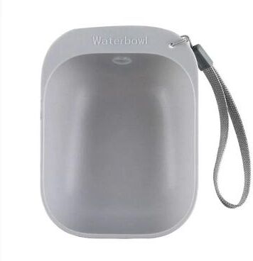 Inspire Select Portable Dog Travel Water Bottle With Foldable Bowl Leakproof Outdoor Drinking Feeder For Dogs & Cats gray