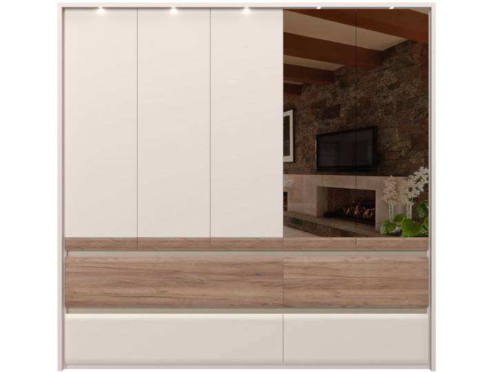 OTTO home Kleiderschrank Invictus UV lackiert, mit LED Beleuchtung, Soft-Close Funktion