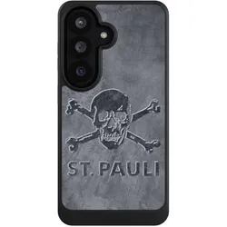 Nivocase Hülle für Samsung Galaxy S26 Handyhülle NIVOcore Case Schwarz Beton FC St. Pauli Logo (Samsung Galaxy S26), Smartphone Hülle, Schwarz