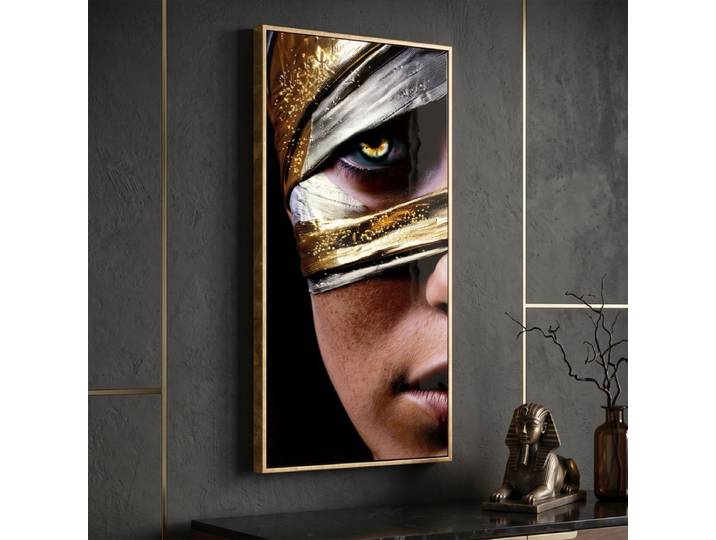 Tableau impression sur toile visage femme 50x100 cm Lumos
