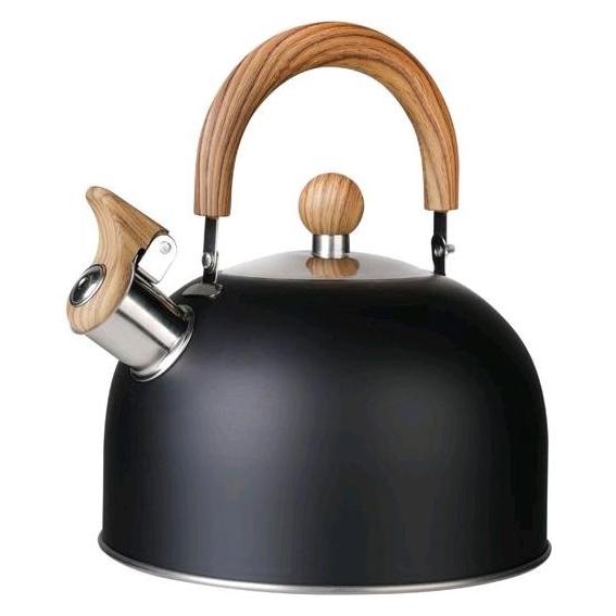 Kaufgut 013762 Wasserkocher Schwarz 2,5 Liter Griff (2.50 l) (013762)