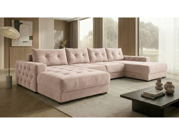 A&J MöbelLand GmbH Ecksofa VIENA, FABIO, VALTOR, MODENA mit Schlaffunktion, Bonellfederkern, Viele Varianten zur Auswahl – wählen Sie Farbe!, TOP ANGEBOT!