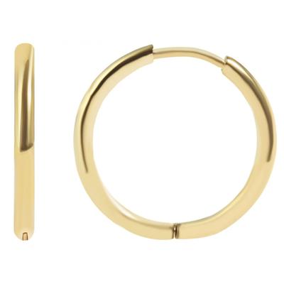 Paar Creolen ADELIA´S "Unisex Creolen aus Edelstahl", gold, Ohrringe, Damen, Unisex, Edelstahl