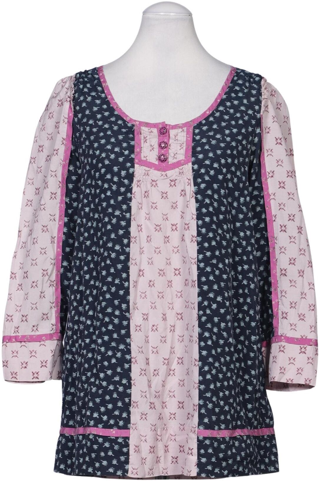 Juicy Couture Damen Bluse, Mehrfarbig, Gr. S, Seide / Baumwolle - Second Hand