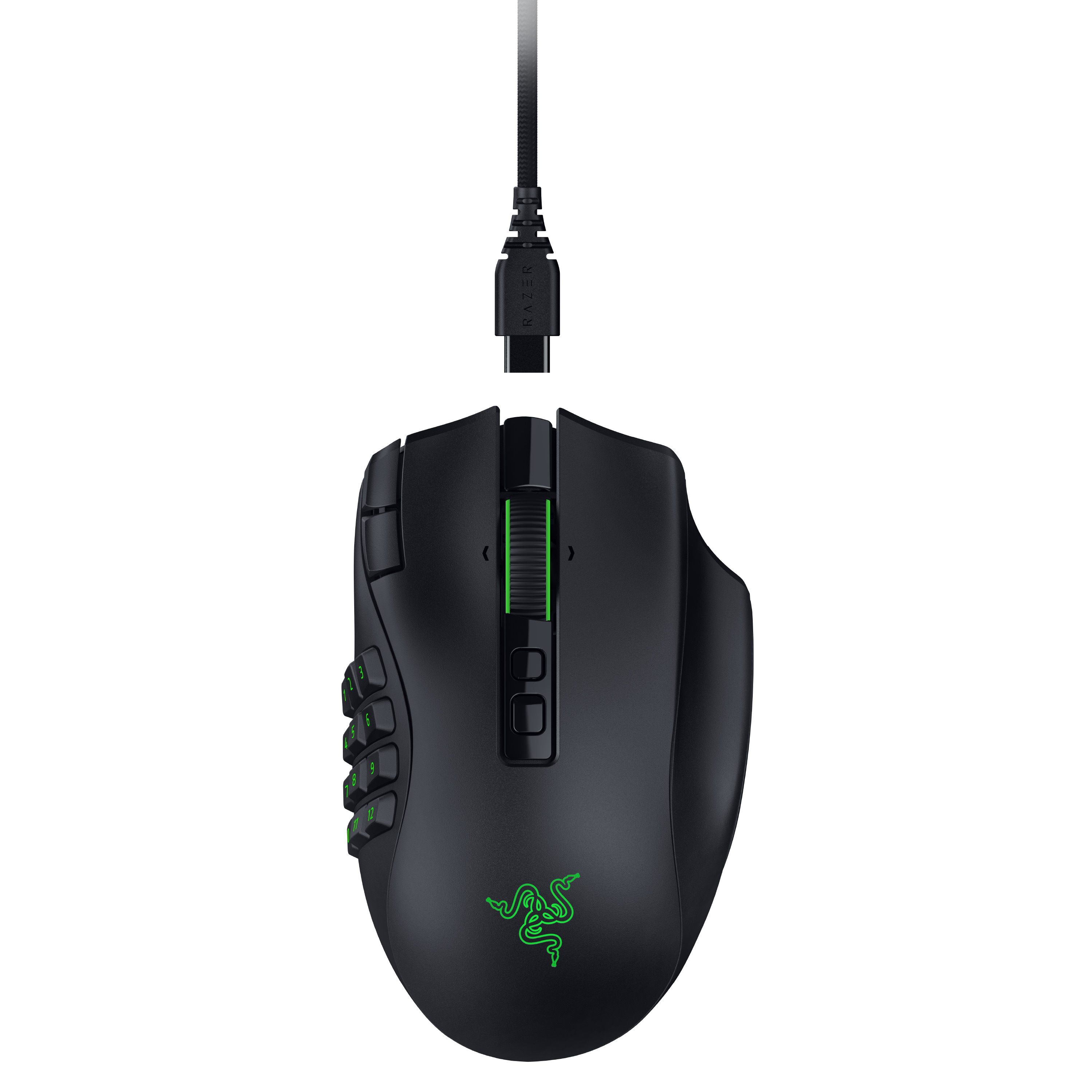 Razer Naga V3 Pro kabellose MMO-Gaming-Maus mit 3 Seitenteilen, 23 programmierbaren Tasten & 50K Sensor