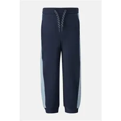 s.Oliver, Jungen, Sporthose, Jogginghose mit Colour Blocking (116), Blau