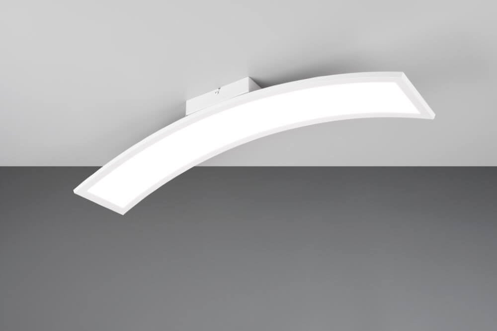 Gebogen plafondlamp Sigma wit Trio