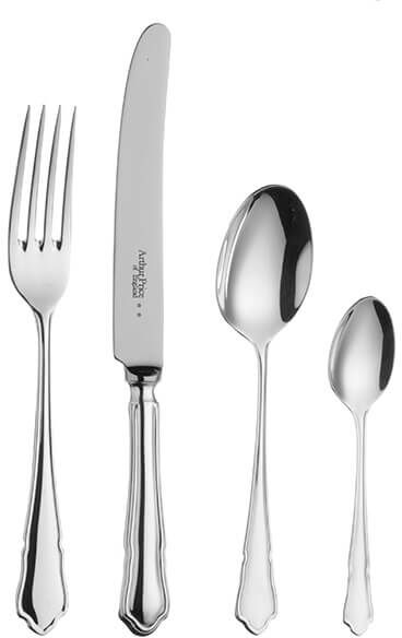 Arthur Price of England Dubarry Sovereign Stainless Steel 24 Piece Cutlery Box Set