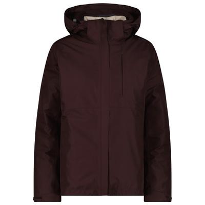 CMP - Women's Jacket Zip Hood + Inner Jacket 36Z2036D - Doppeljacke Gr 36 braun