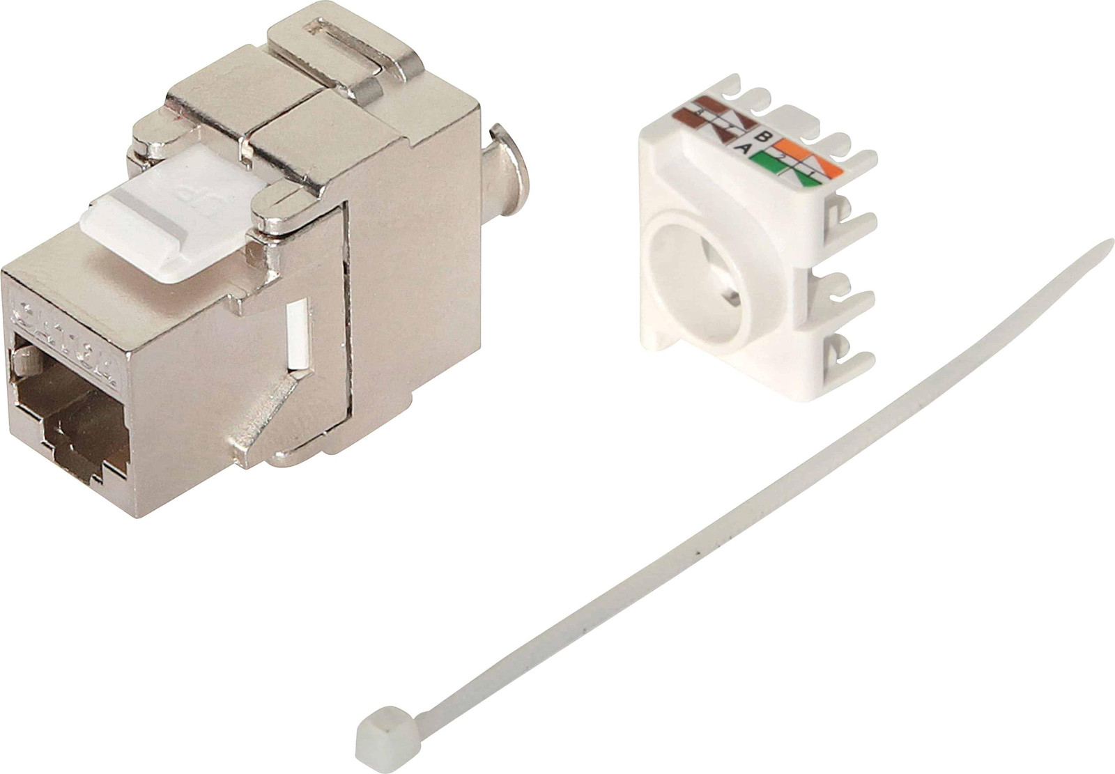 S-Impuls Keystone CAT 6A RJ45 module afgeschermd grijs