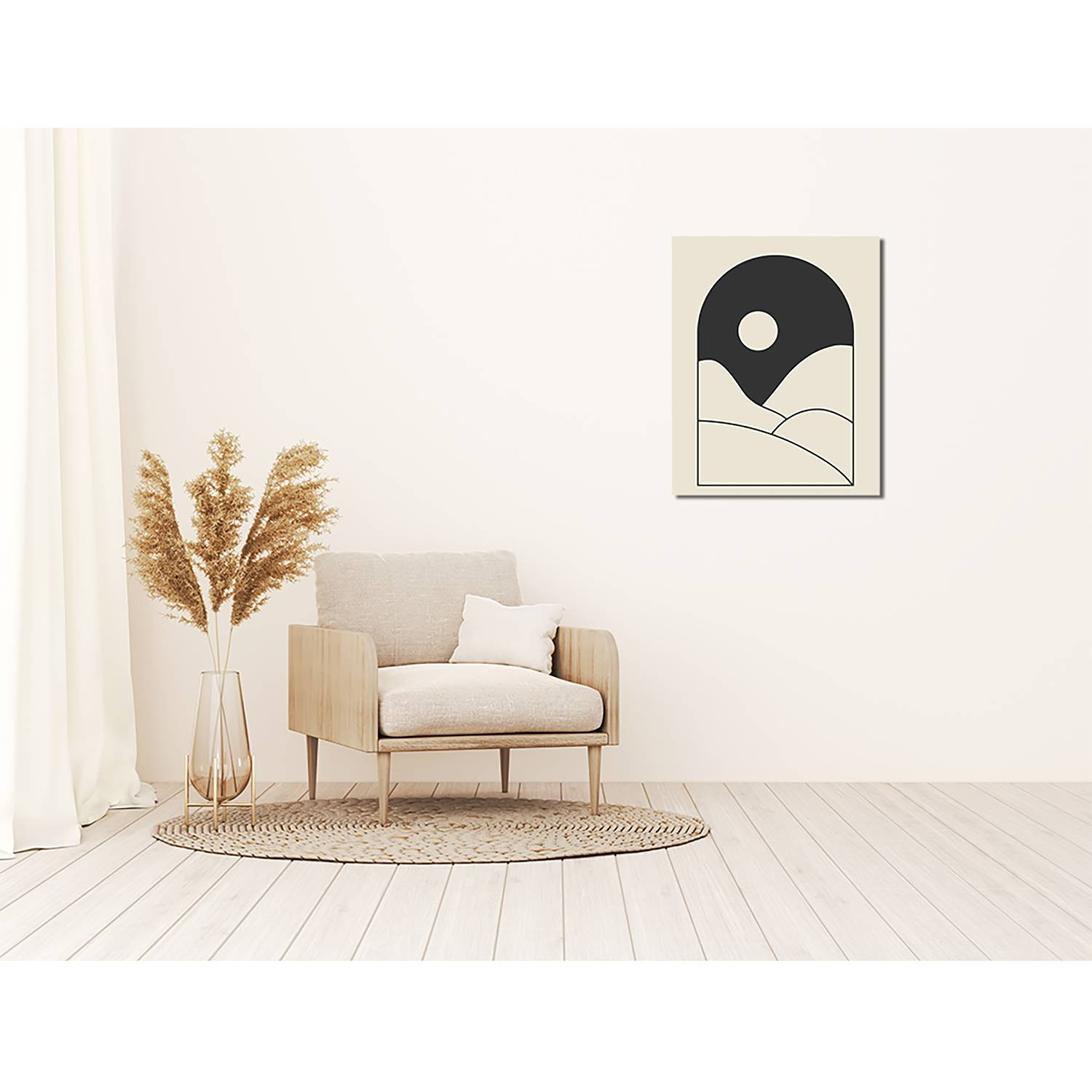 home24 Contemporary Abstract Wanddecoratie Alu-dibond, Meerdere Kleuren, 40 x 50 cm