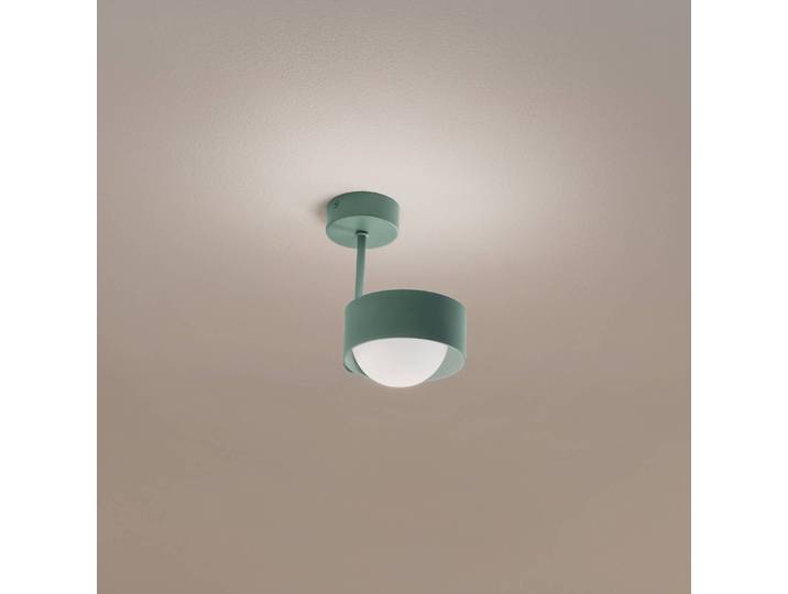 Deckenleuchte Mado Argon, dimmbar, grün, für Wohn- / Esszimmer, Metall, Junges Wohnen