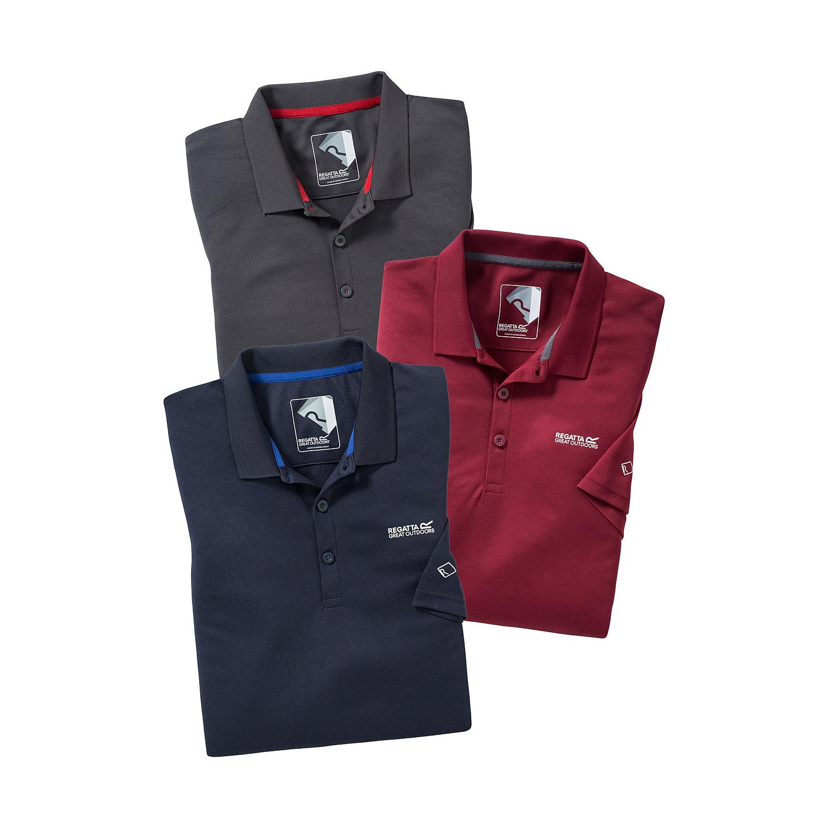 Regatta 3er Pack Herren Poloshirts
