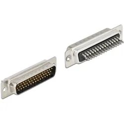 DELOCK D-Sub HD 44 Pin Stecker Metall, Lötversion, 2 Stück