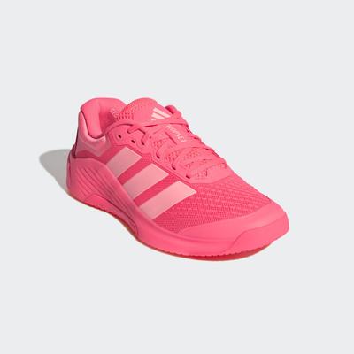 Trainingsschuh ADIDAS PERFORMANCE "DROPSET 4 POWER", Damen, Gr. 41, pink (solar turbo, frozen turbo, solar turbo), Synthetik, Textil, Schuhe, für besseren Halt beim Gewichtstraining