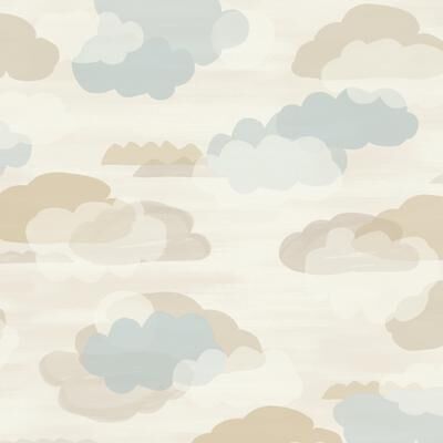 Galerie Wallcoverings Little Dreamers Collection Clouds Matte Finish Vinyl on Non-woven Wallpaper Roll