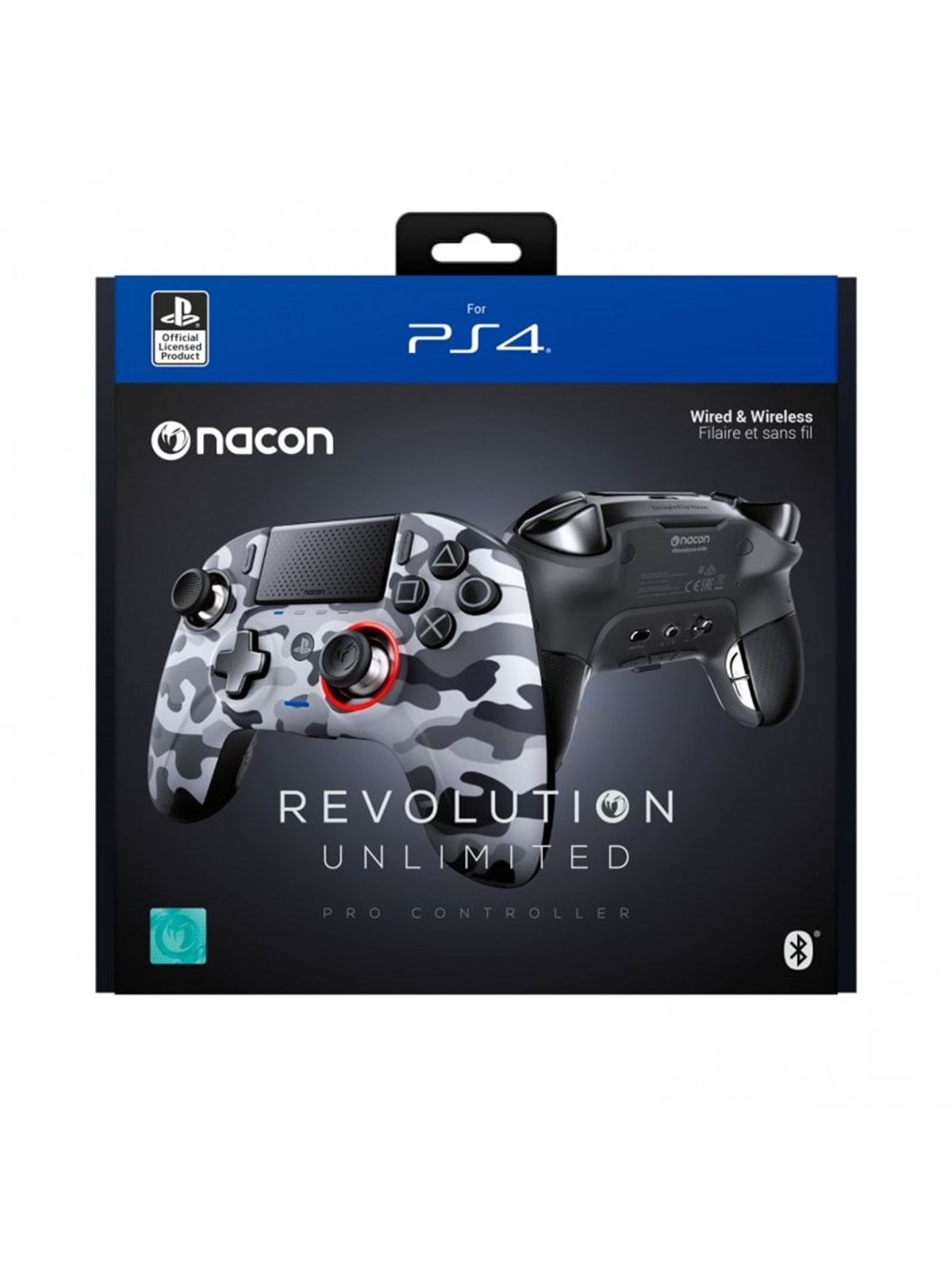 NACON Revolution Unlimited Pro Controller - Camo Grey - Wireless Controller - Sony PlayStation 4