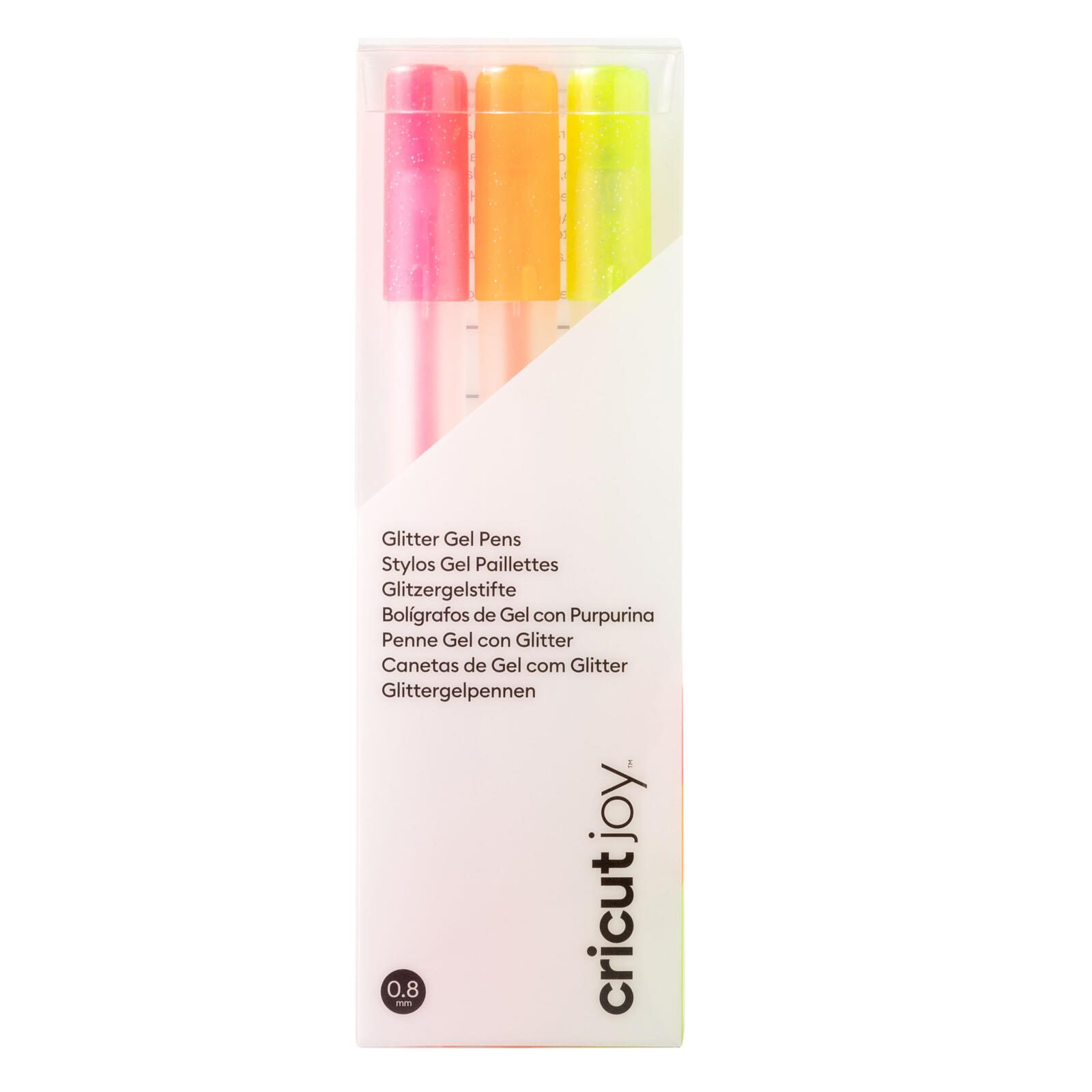 Cricut Glitzer-Gelstifte für Schneideplotter farbsortiert, Geltinte - 0.8 mm 2009963