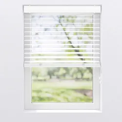 Jalousie PVC-Jal Holz 50mm Weiß ca. 105x175cm