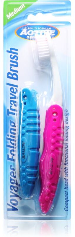 Beauty Formulas Folding Travel brosse à dents de voyage 1 pcs