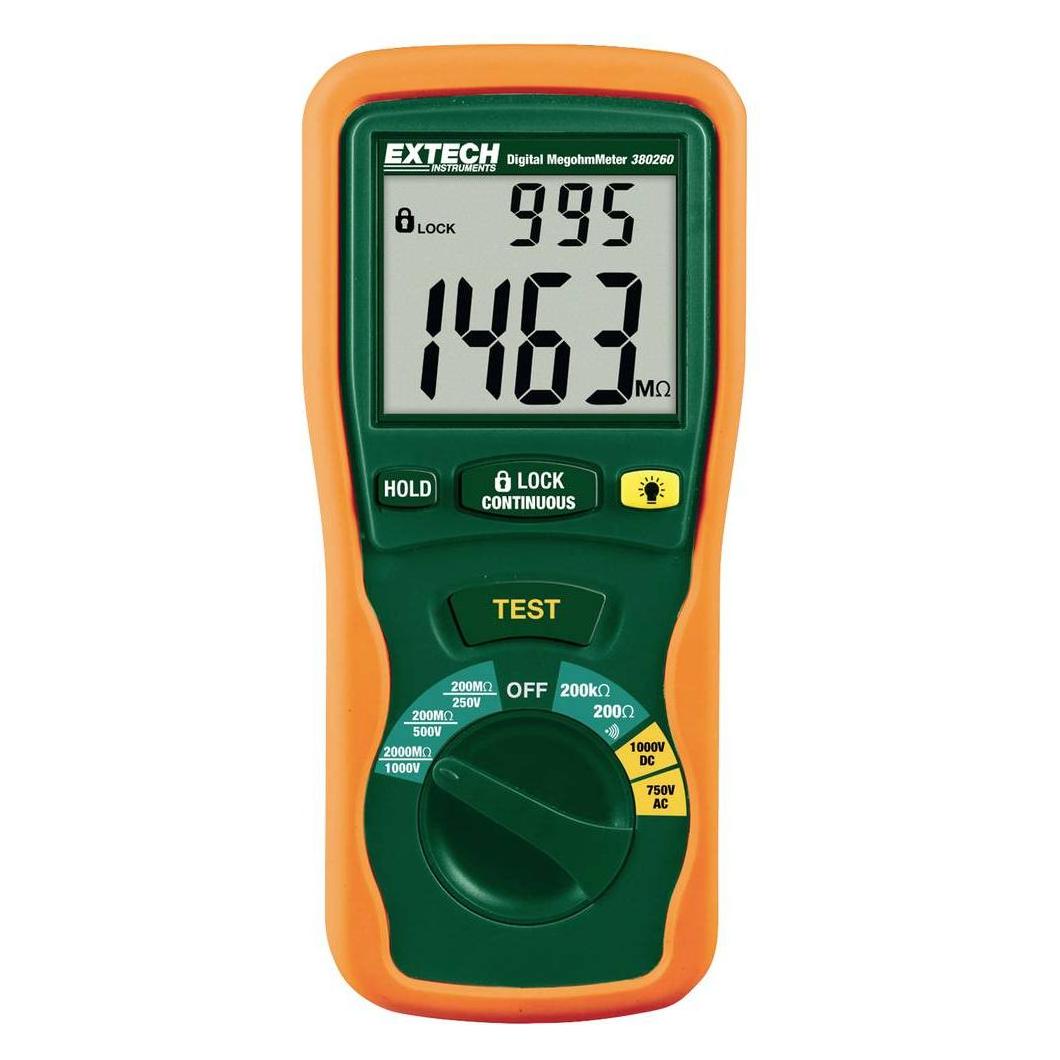 Extech Stromzange MA260 Kalibriert na (CAT III 1000V, Zangenstrommesser) (MA260)