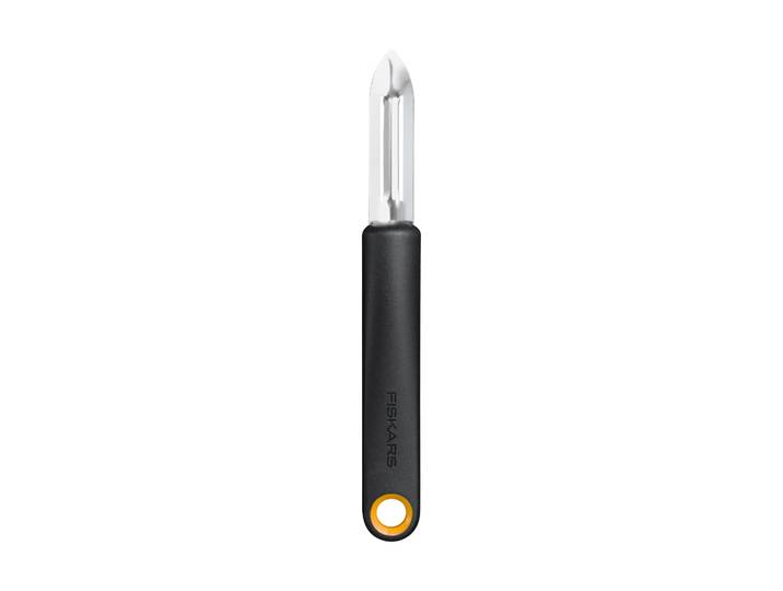 Fiskars Éplucheur Functional Form Noir, lame fixe