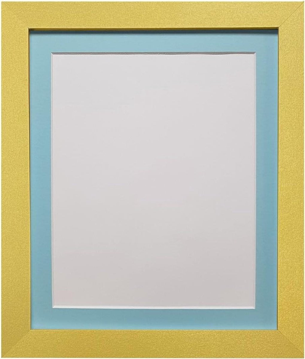 Fotolijst met passe-partout van kunststof voor muurdecoratie