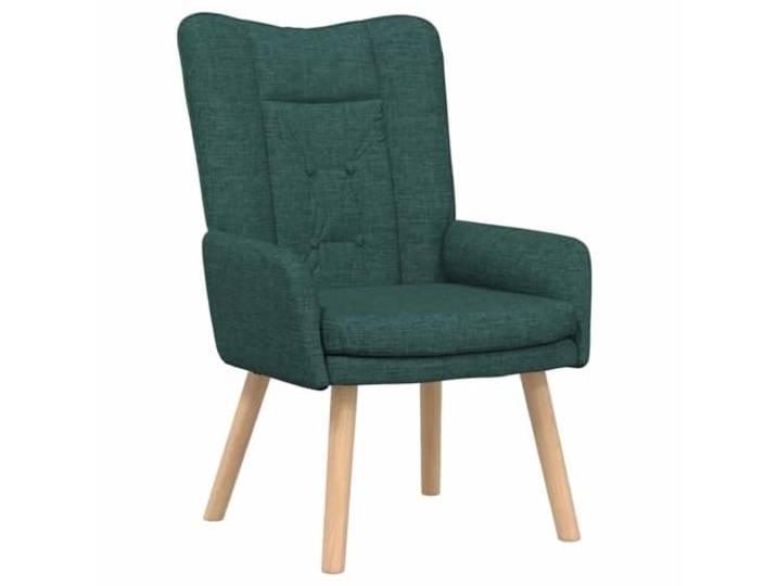 KDVXBCQJH Sessel Dunkelgrün Armlehnsessel 63x67x94 cm Polstersessel Bequemer Relaxsessel mit Polsterung und Massivholzbeinen für Wohnzimmer, Schlafzimmer oder Arbeitszimmer.