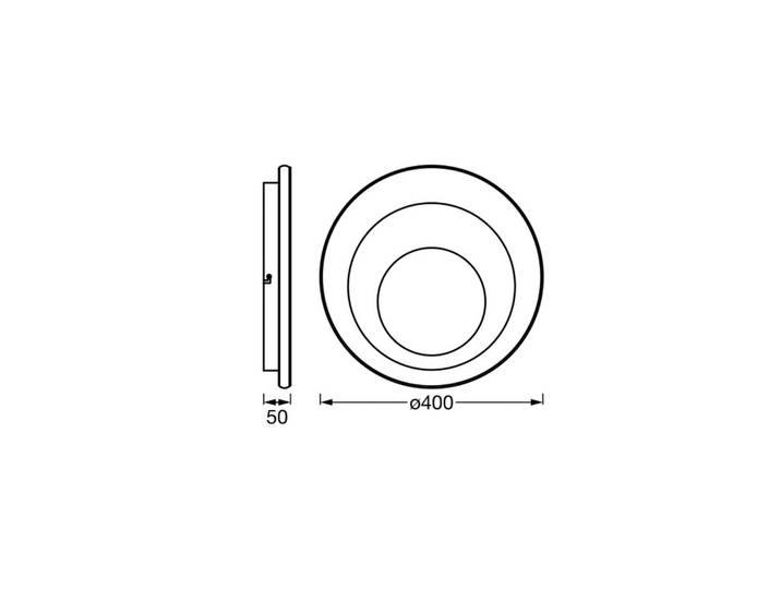 LED-plafondlamp ORBIS SPIRAL ROUND, wit / opaal, Woon-/ Eetkamer, metaal, Modern, LED plafondlamp