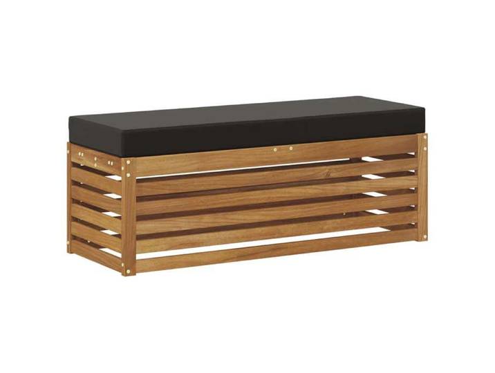 Banc de jardin pliant - Bois d'acacia massif - Extérieur - Balcon - Naturel - 115x43x37 cm - 111 5x40x8 cm