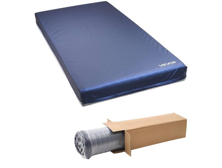Matelas de soins VEVOR\, capacité de charge de 227 kg\, matelas en mousse médicale double couche\, imperméable\, pour le traitement des escarres dans les maisons de soins & les soins à domicile\, 2030x914x153 mm