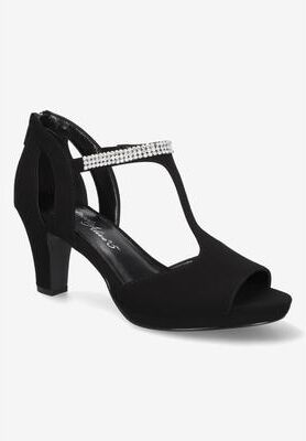 Women's Flash Sandal by Easy Street in Black Lamy (Size 7 M)