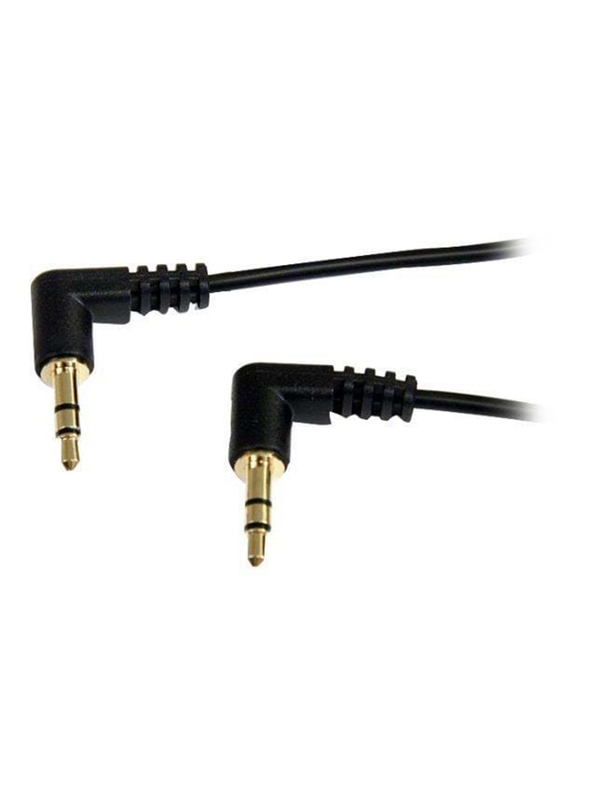 StarTech.com Slim 3.5mm Right Angle Stereo Audio Kabel - Audiokabel - digitalt Audio